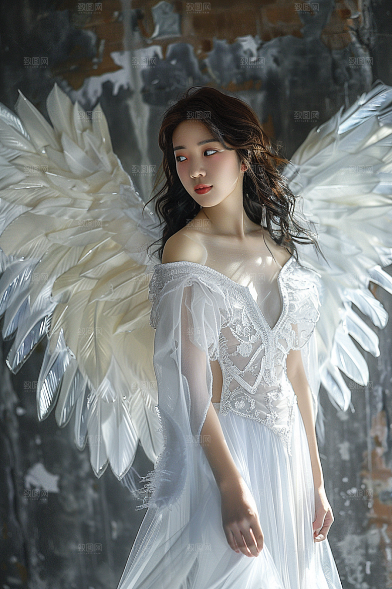 天使女神肖像高清摄影图