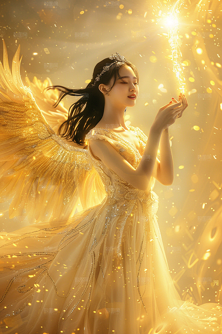 天使女神高清美女摄影图