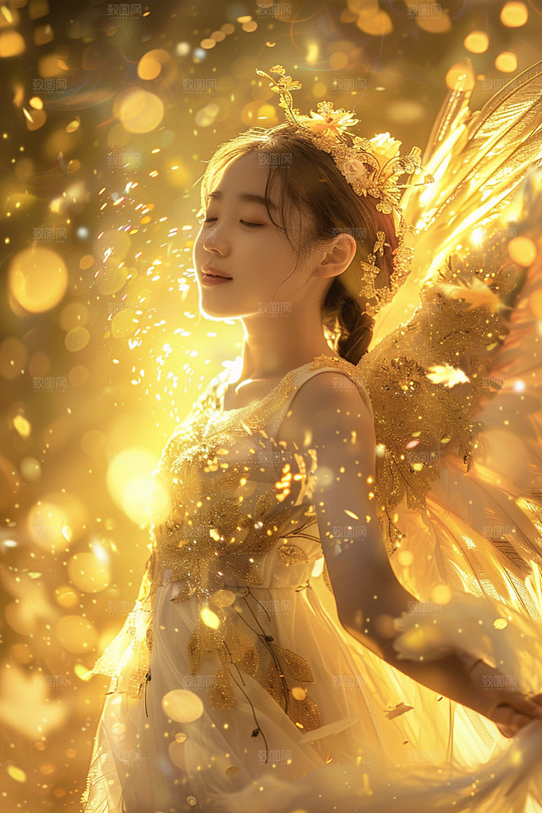 天使女神美女人物摄影图