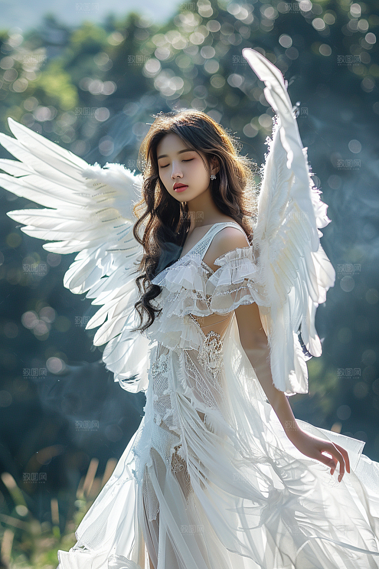 天使女神纯洁人物摄影图