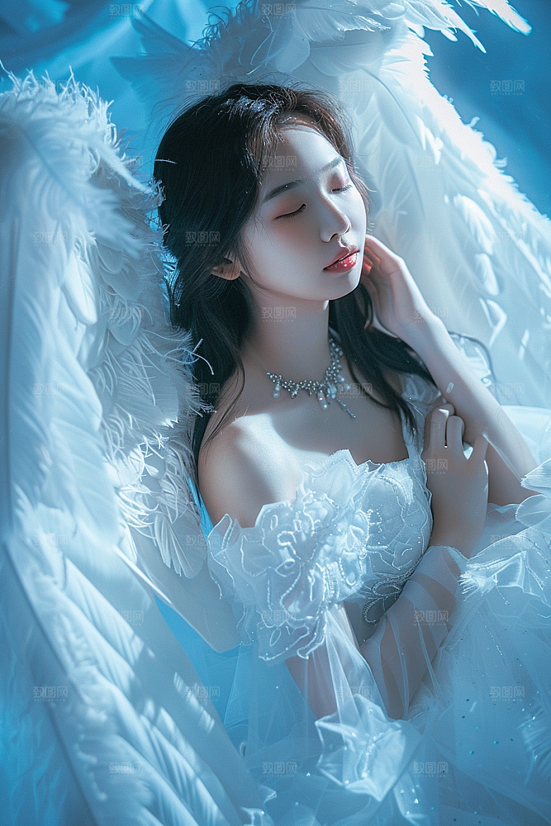 天使女神肖像仙女摄影图