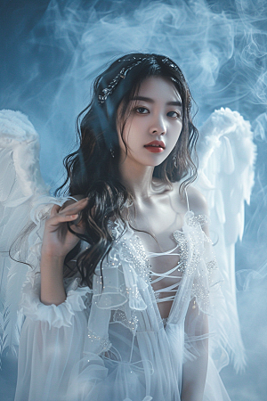 天使女神高清清新摄影图