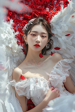 天使女神美女梦幻摄影图