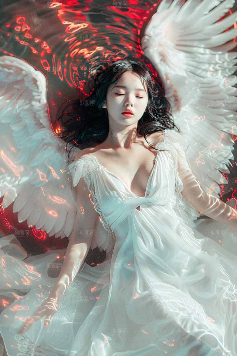 天使女神写真美女摄影图