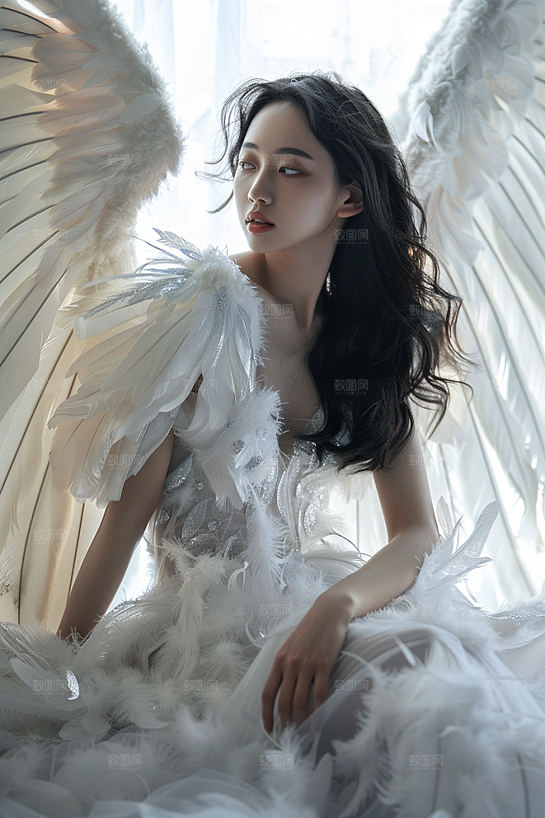 天使女神梦幻人物摄影图