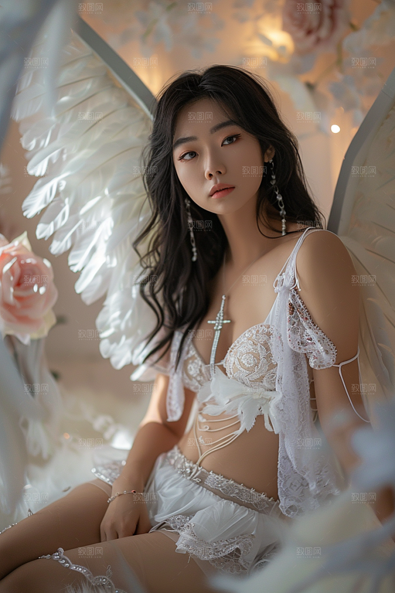 天使女神仙女清新摄影图