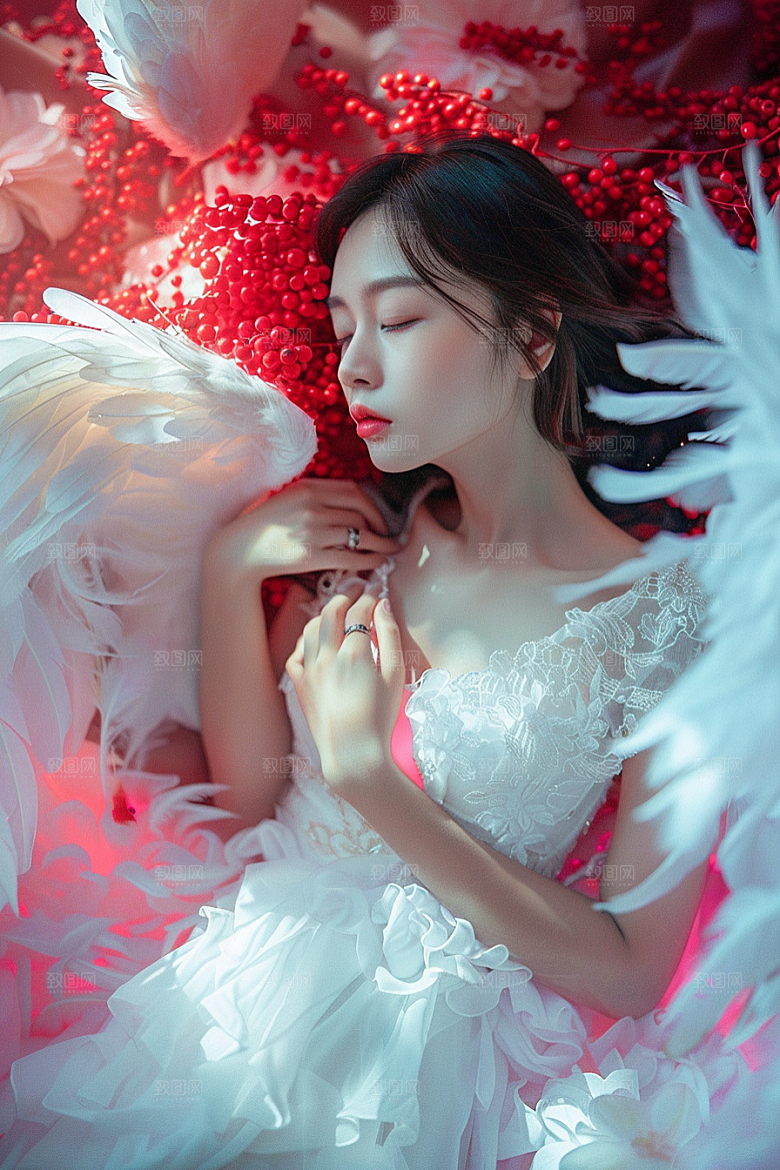 天使女神肖像仙女摄影图