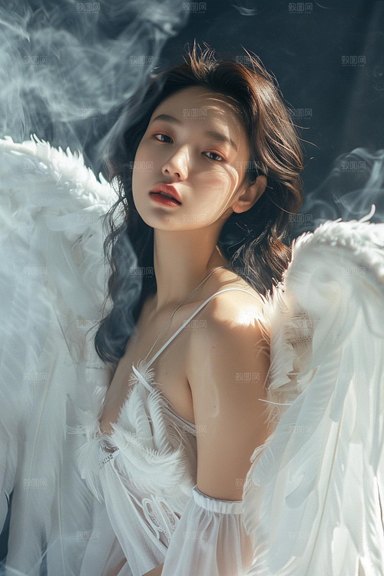天使女神唯美纯洁摄影图
