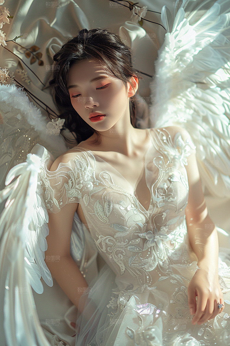 天使女神梦幻唯美摄影图
