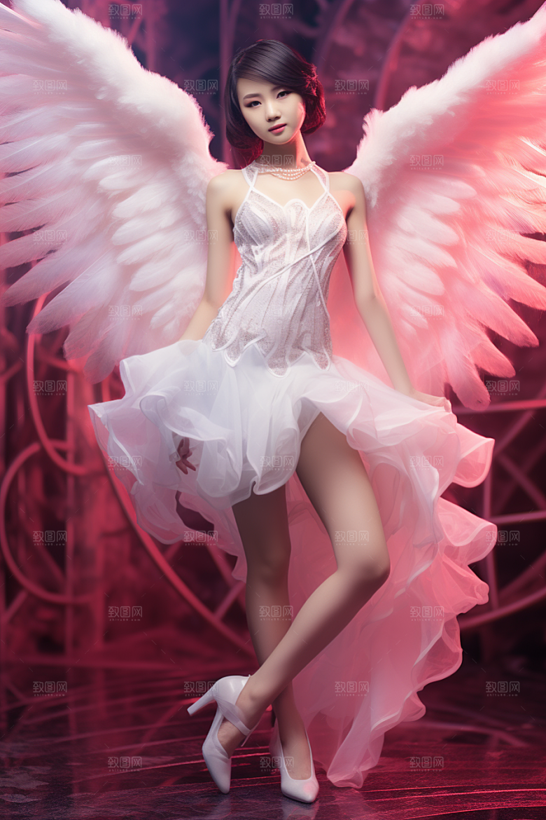 天使女神写真纯洁摄影图