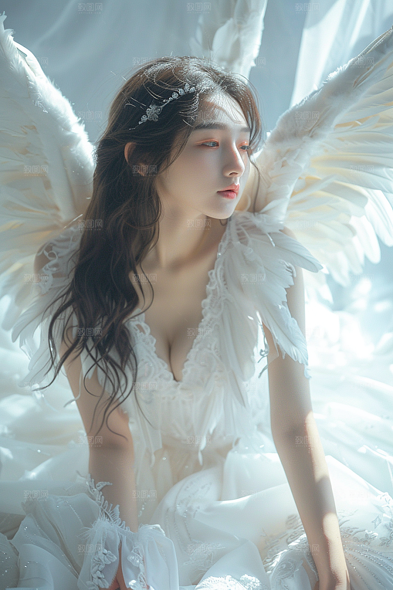 天使女神高清美女摄影图