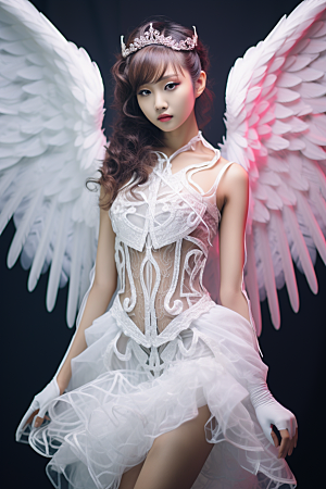 天使女神纯洁人物摄影图