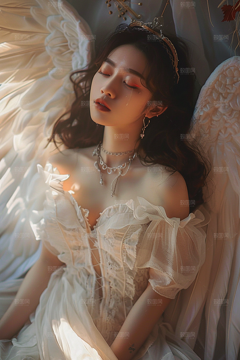 天使女神梦幻唯美摄影图