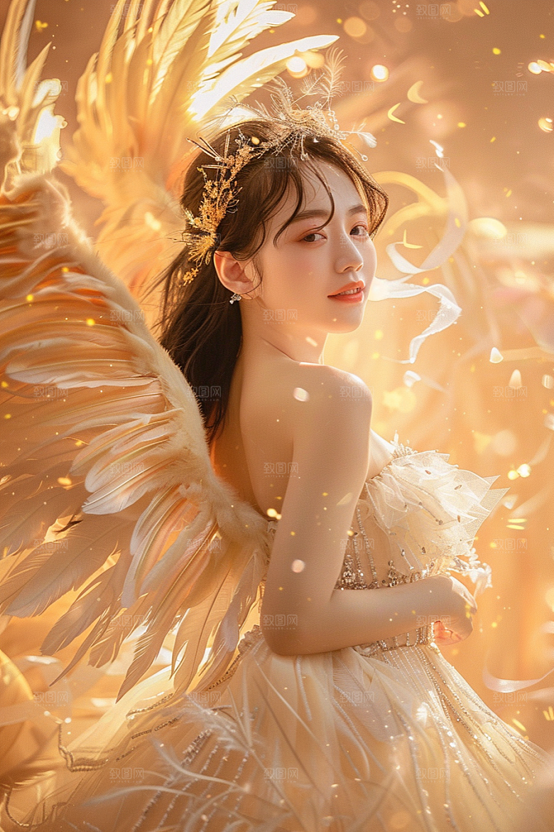 天使女神美女仙女摄影图