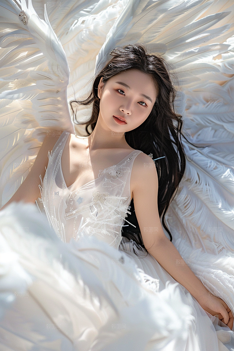 天使女神梦幻纯洁摄影图