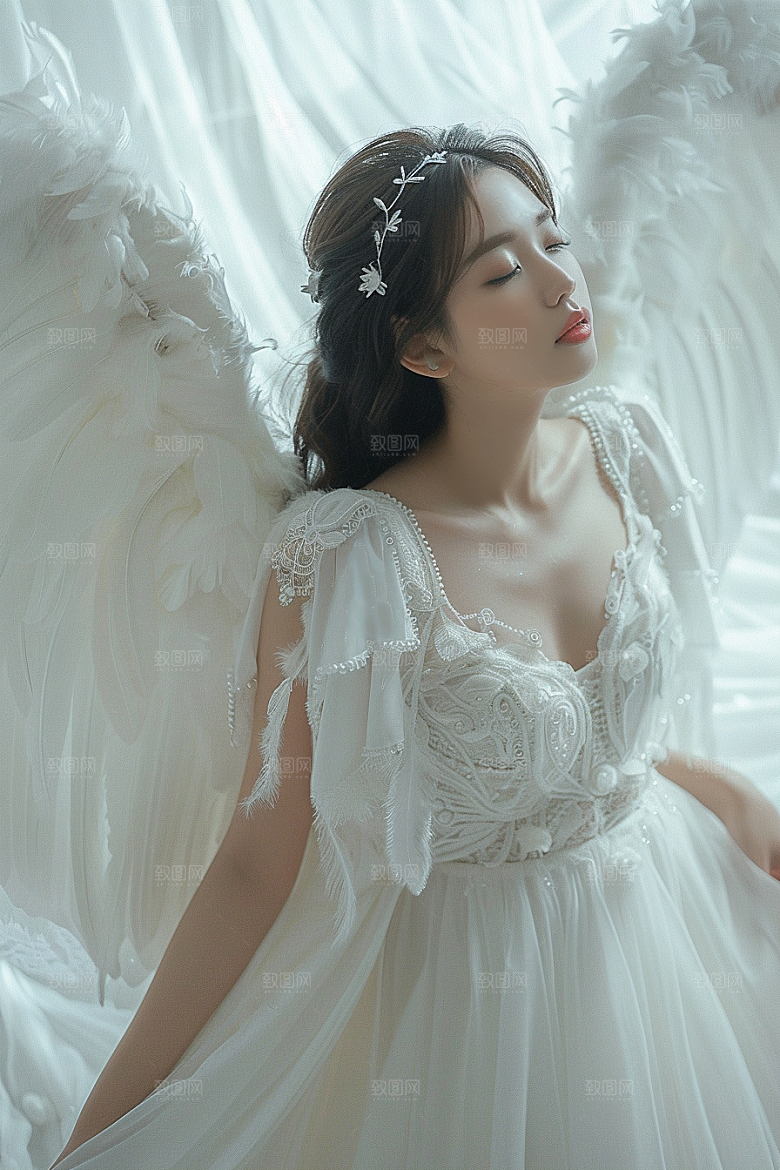 天使女神高清美女摄影图