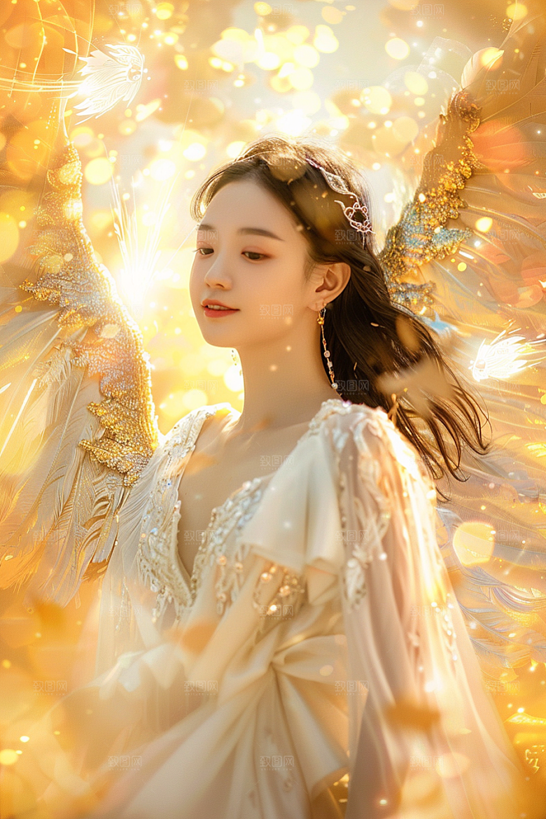 天使女神梦幻高清摄影图