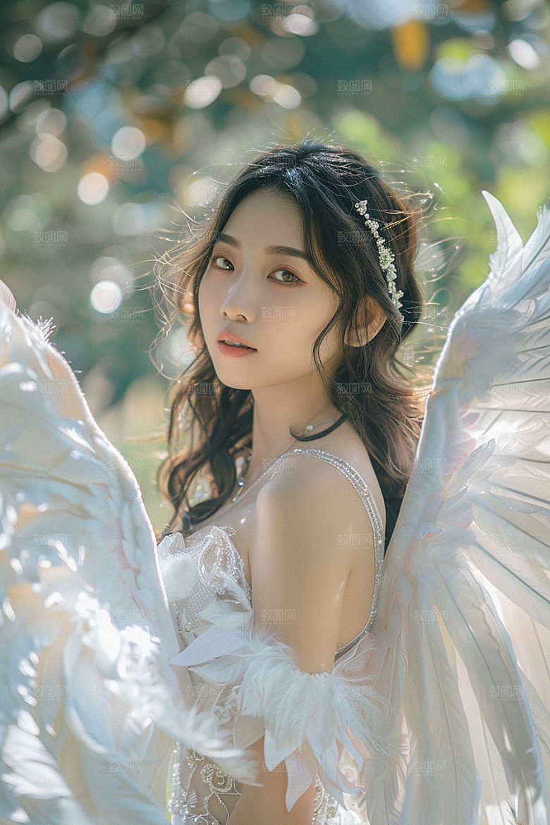 天使女神梦幻人物摄影图