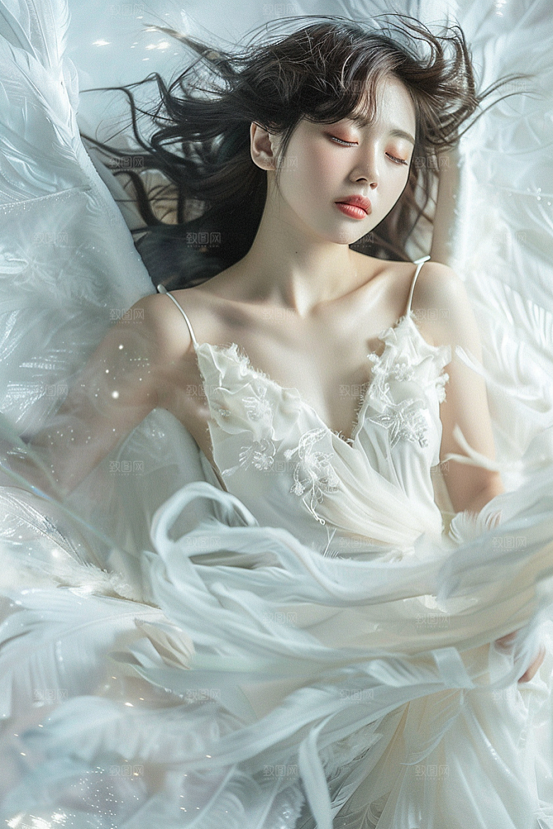 天使女神清新人物摄影图