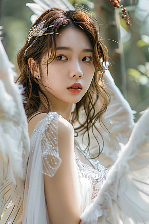 天使女神纯洁仙女摄影图