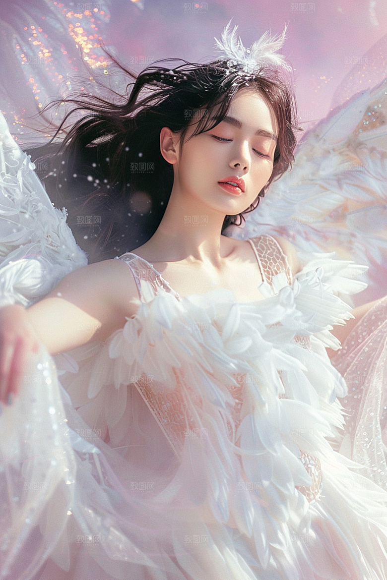天使女神美女人物摄影图