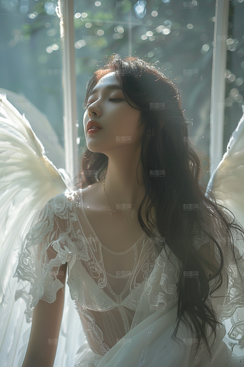 天使女神写真美女摄影图