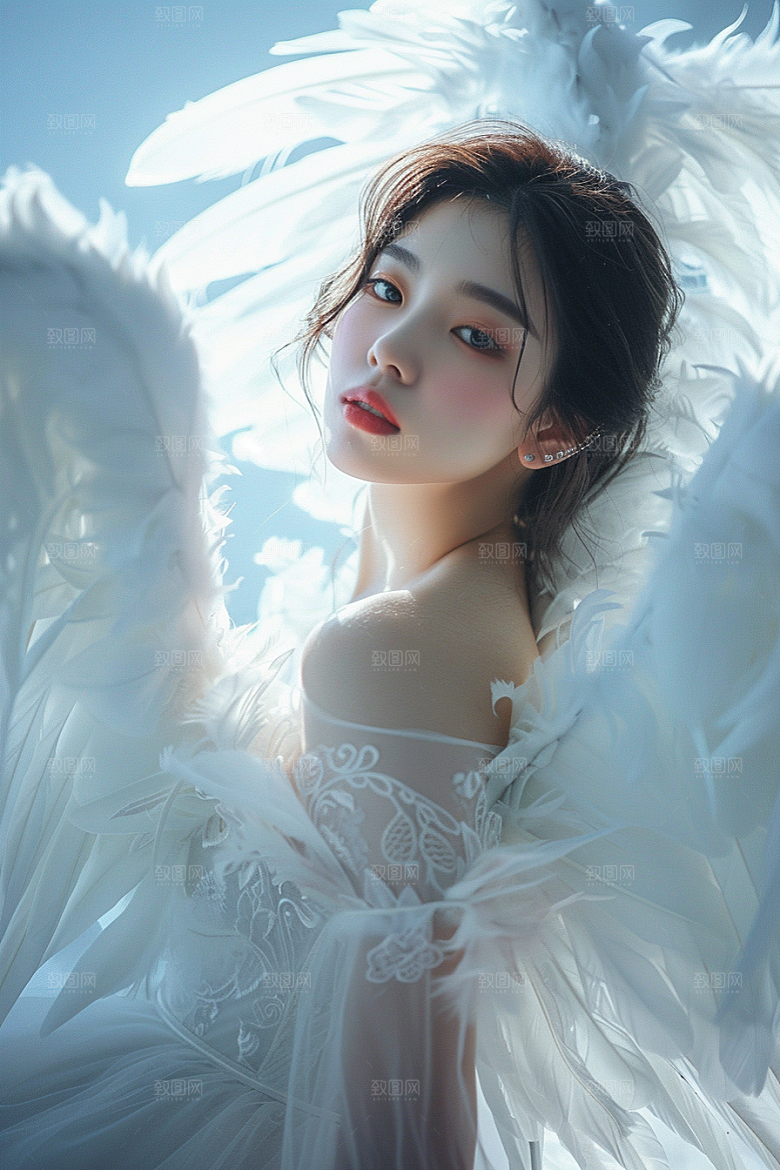 天使女神美女人物摄影图
