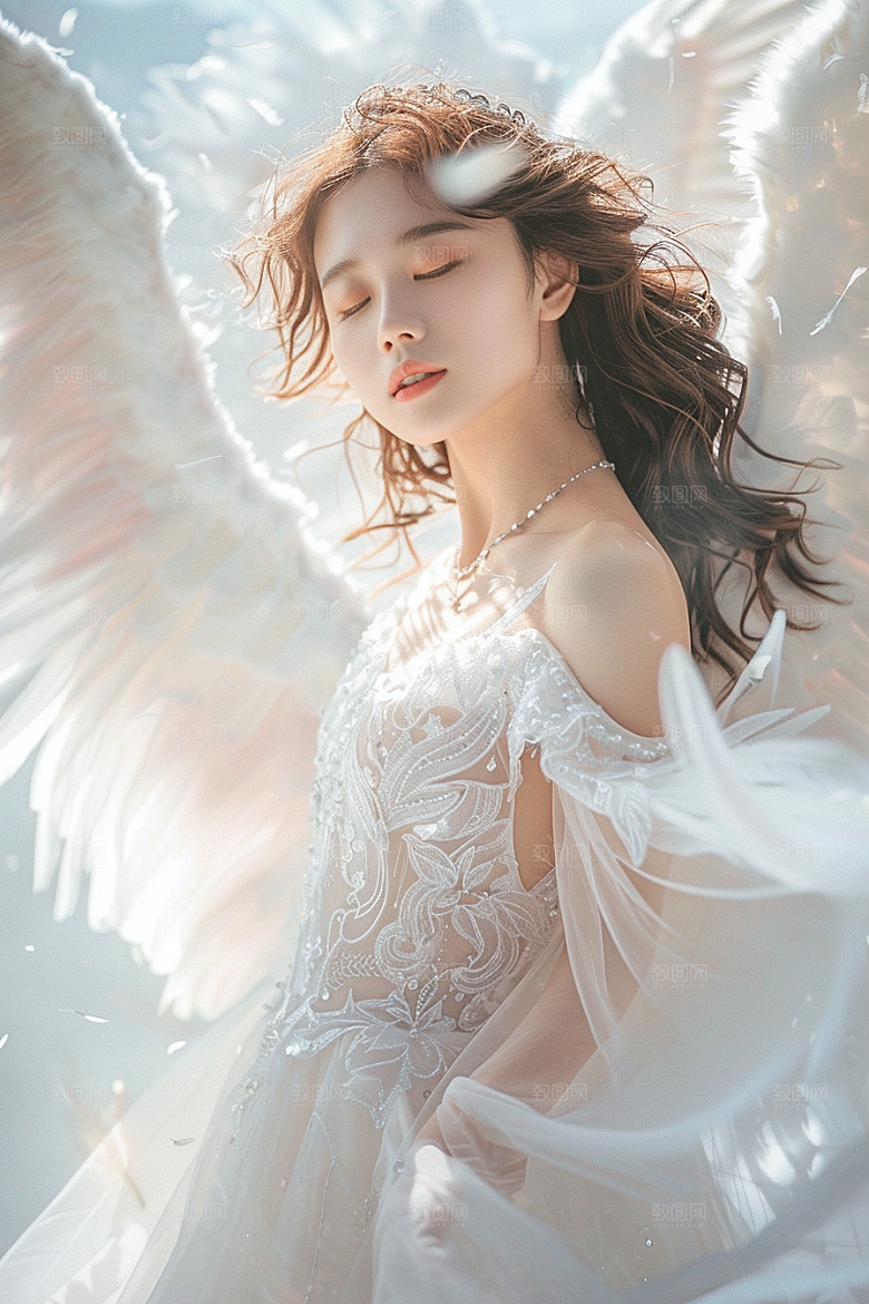 天使女神写真唯美摄影图