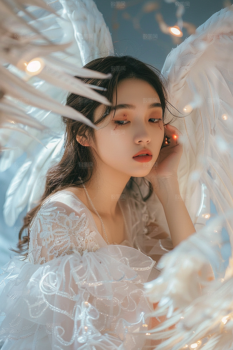 天使女神美女人物摄影图