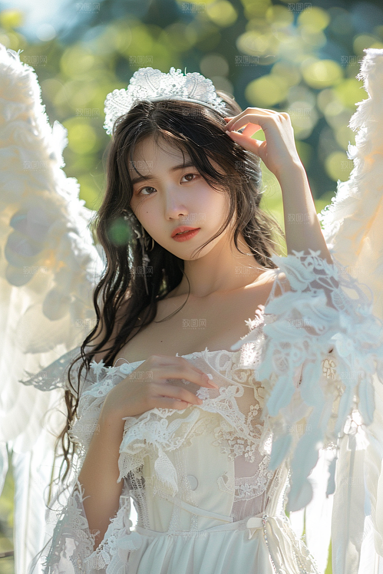 天使女神高清纯洁摄影图