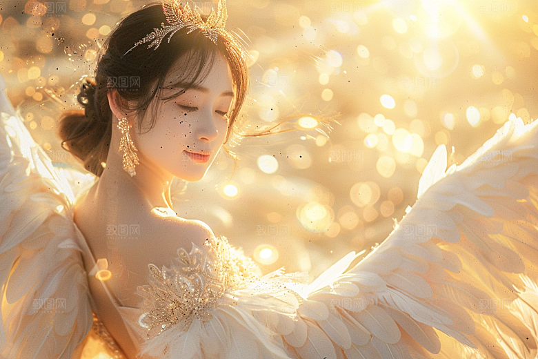 天使女神梦幻清新摄影图