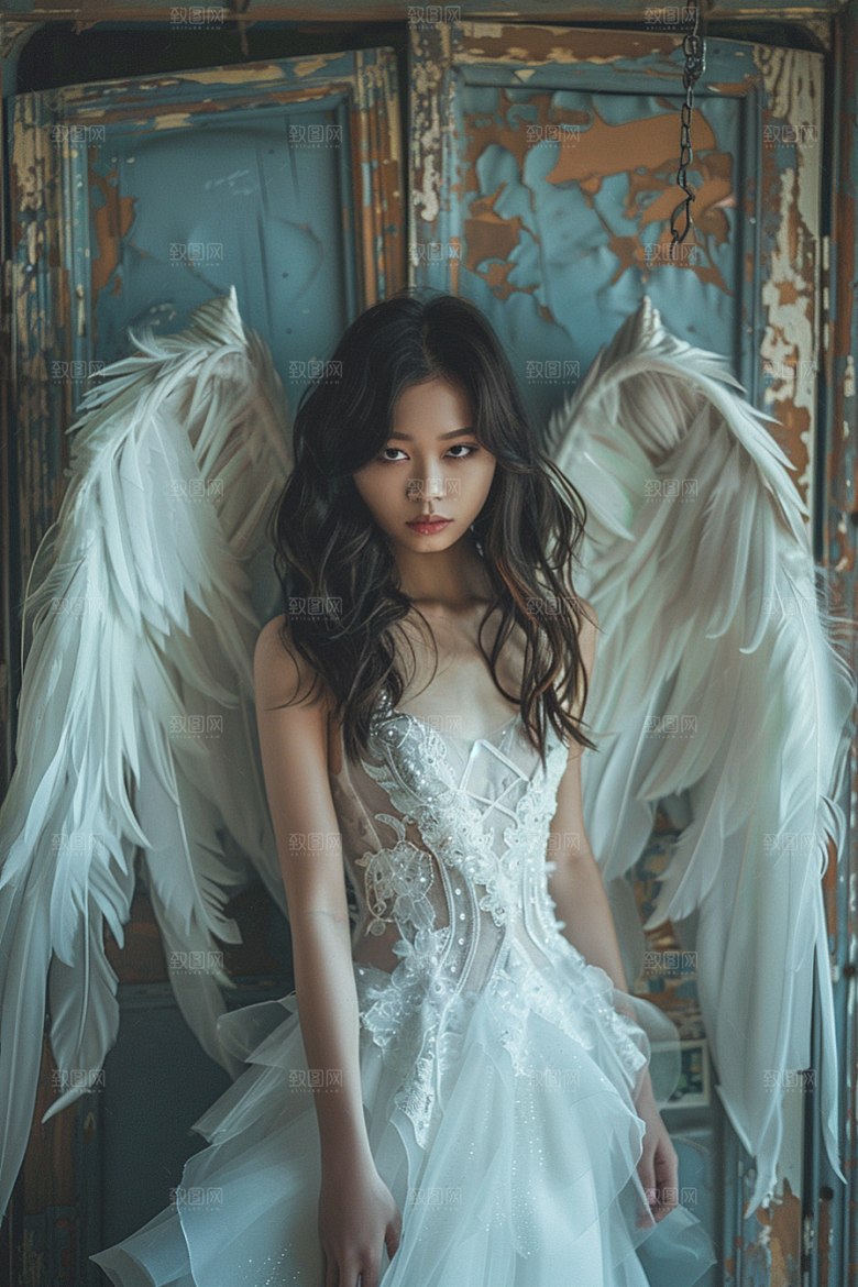 天使女神清新人物摄影图
