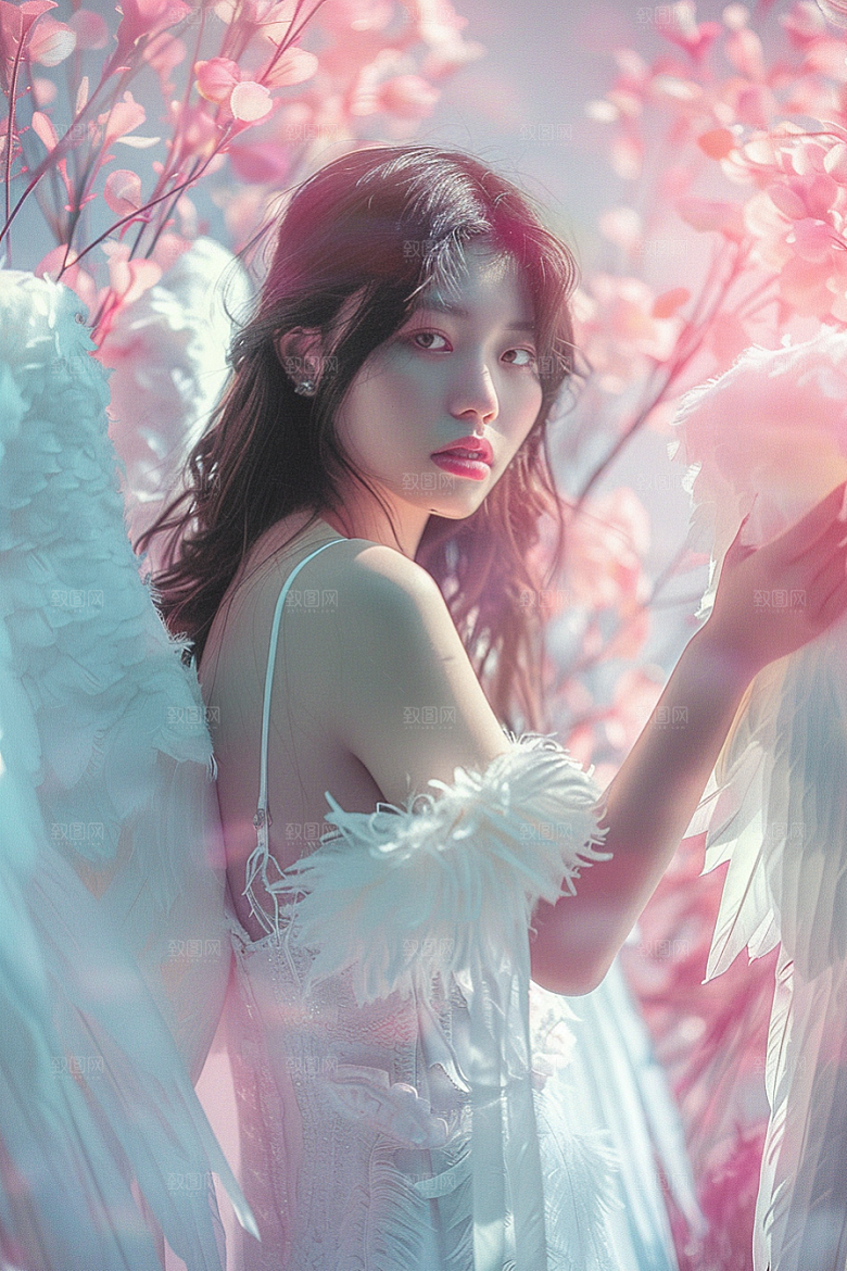 天使女神纯洁人物摄影图
