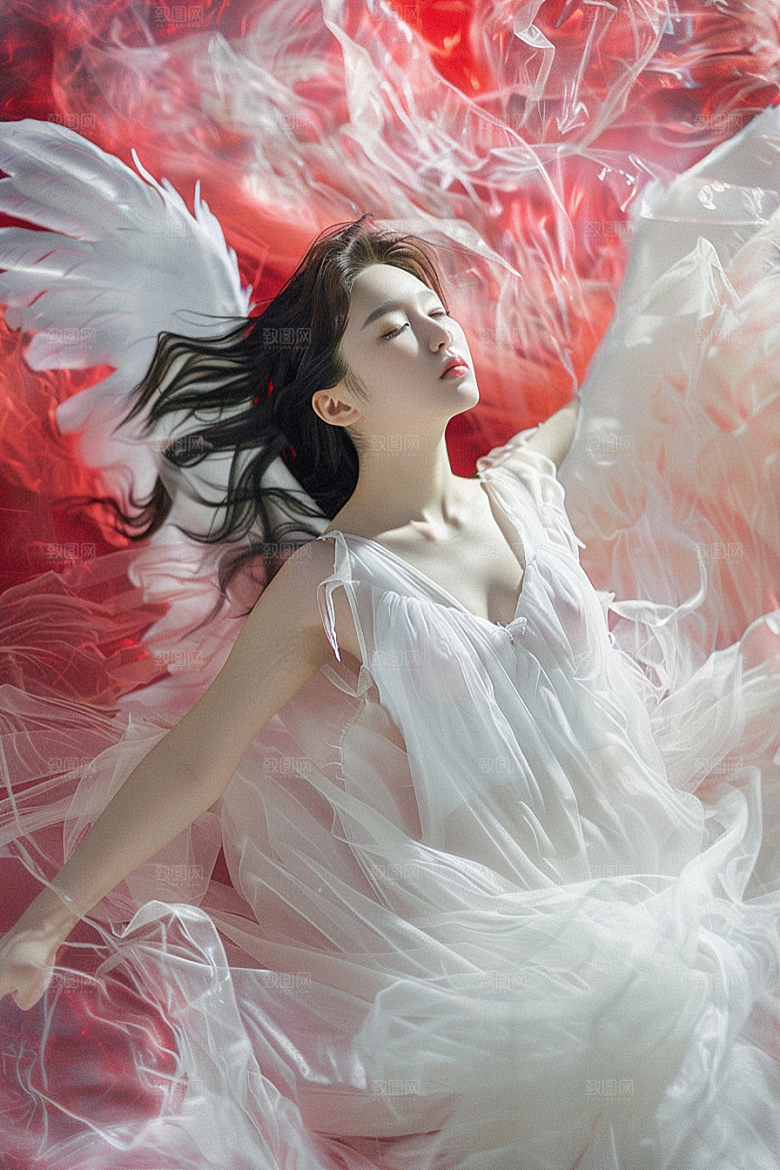 天使女神纯洁梦幻摄影图