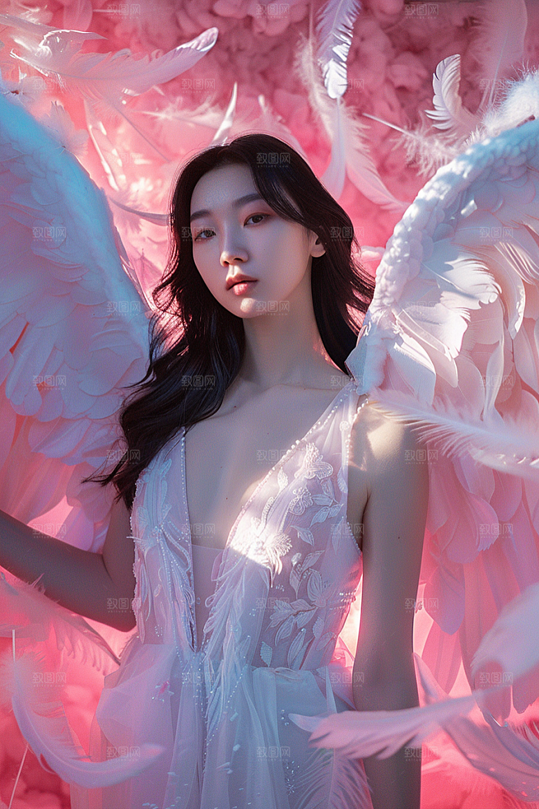 天使女神梦幻人物摄影图