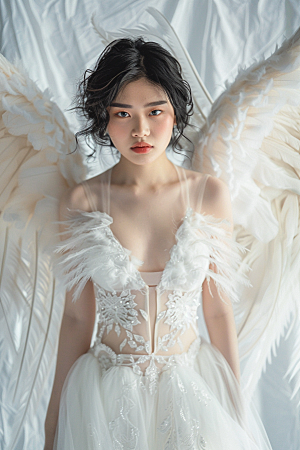 天使女神写真梦幻摄影图