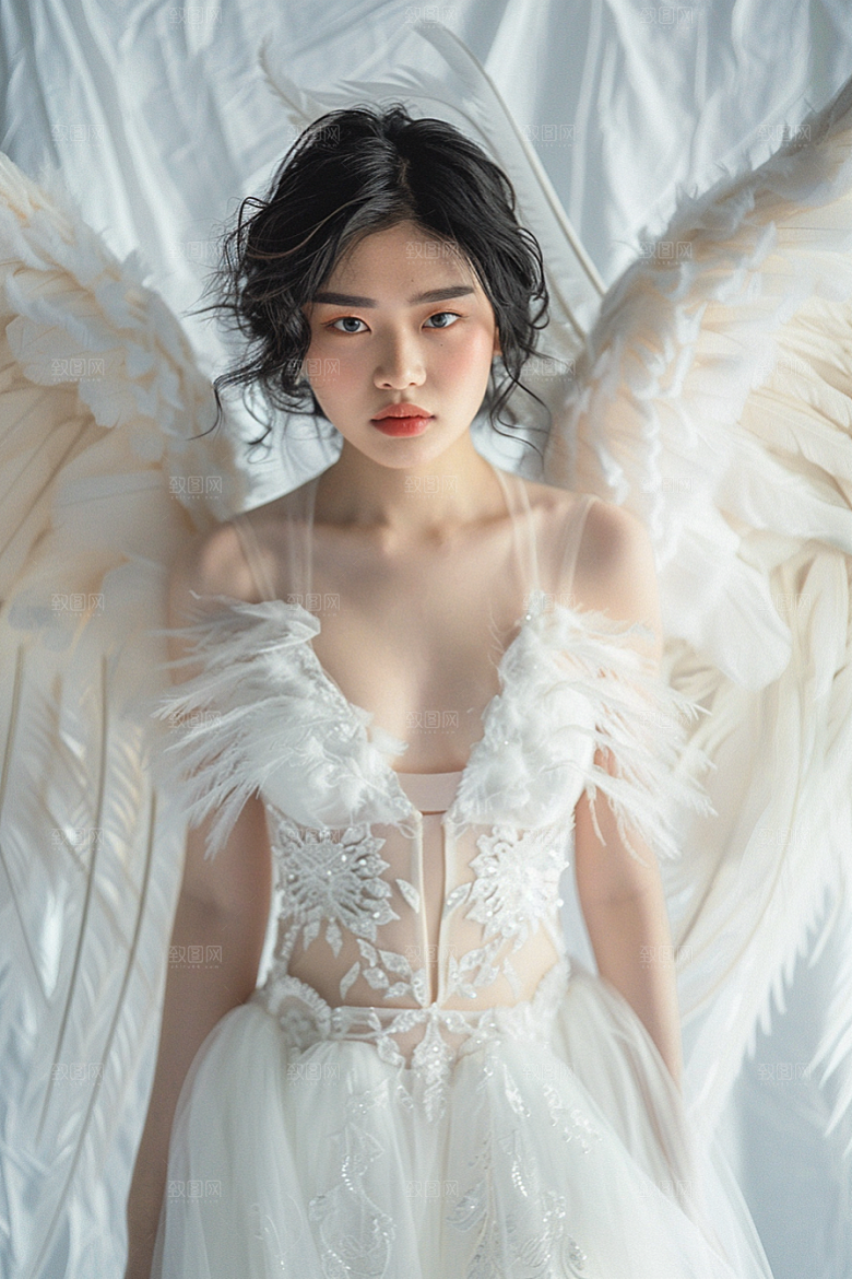 天使女神写真梦幻摄影图