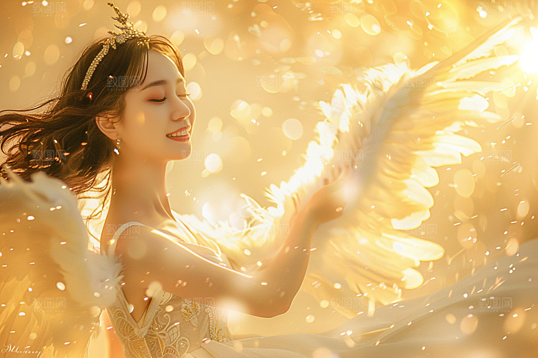 天使女神写真人物摄影图