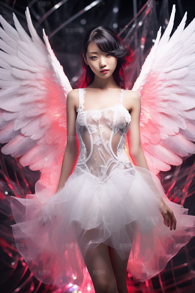 天使女神唯美写真摄影图