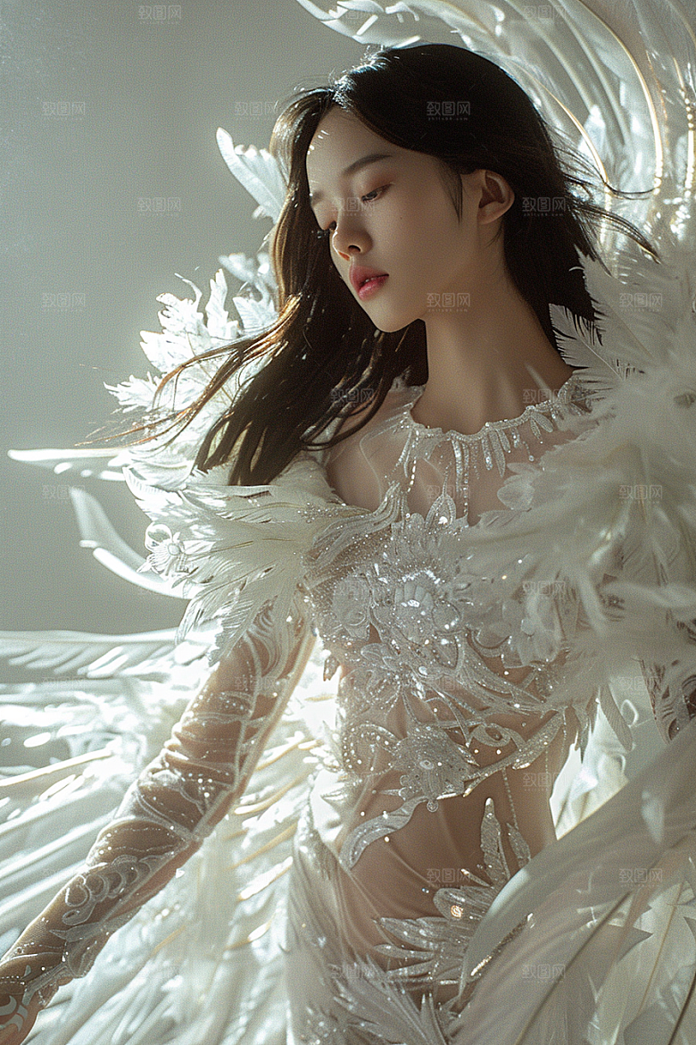天使女神仙女清新摄影图