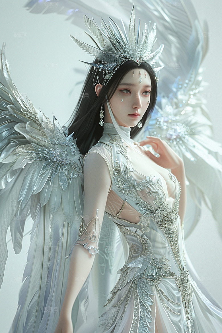 天使女神仙女美女摄影图