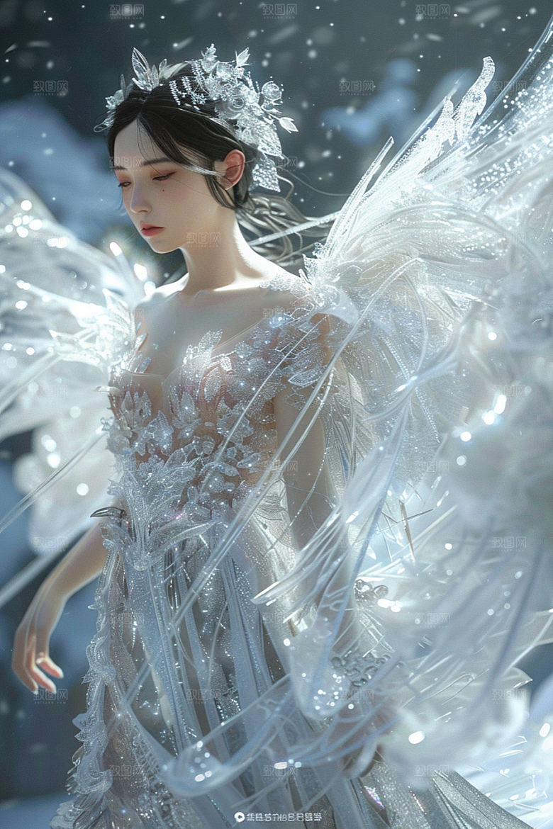 天使女神唯美仙女摄影图