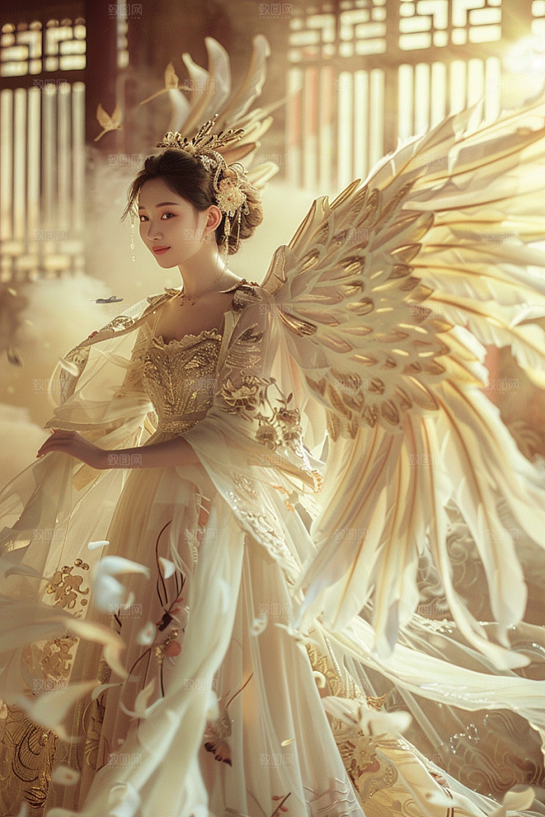 天使女神肖像仙女摄影图