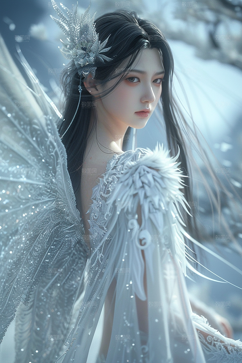 天使女神美女人物摄影图