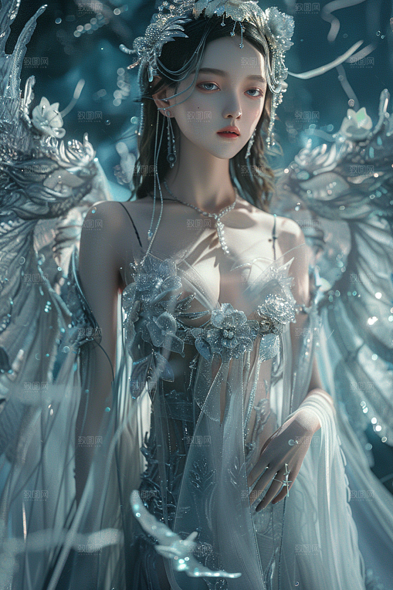 天使女神美女仙女摄影图