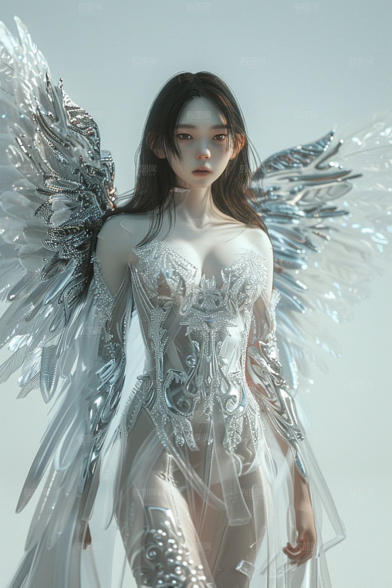 天使女神梦幻人物摄影图