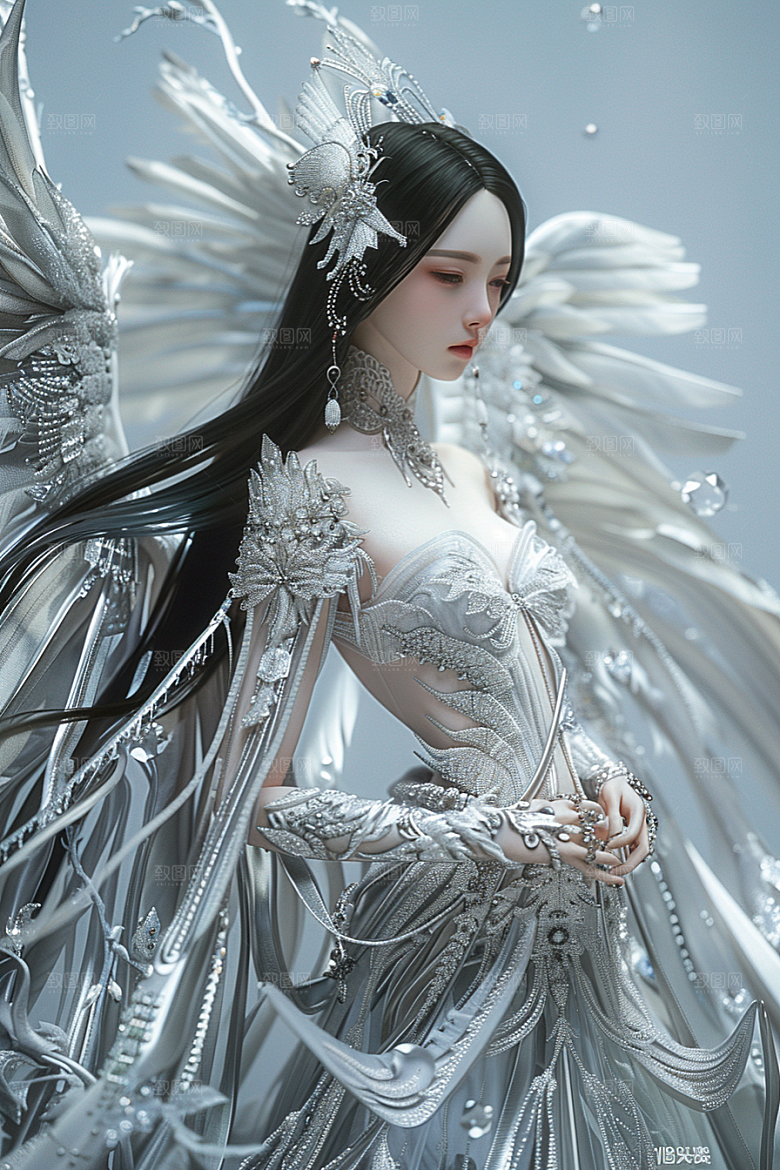 天使女神人物梦幻摄影图
