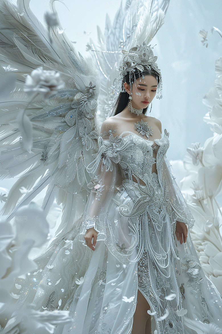 天使女神美女人物摄影图
