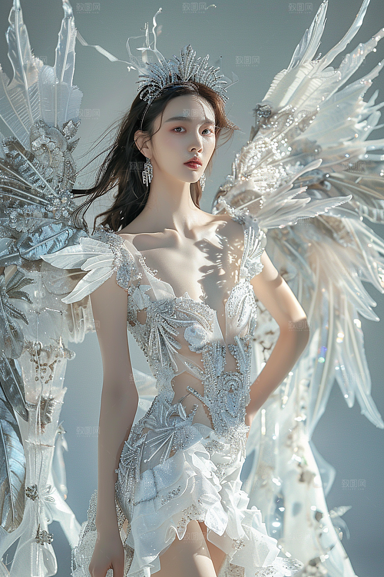天使女神高清纯洁摄影图