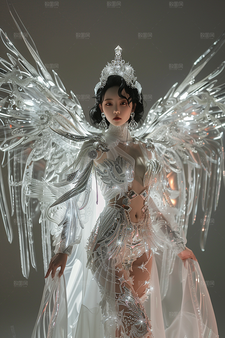 天使女神唯美人物摄影图